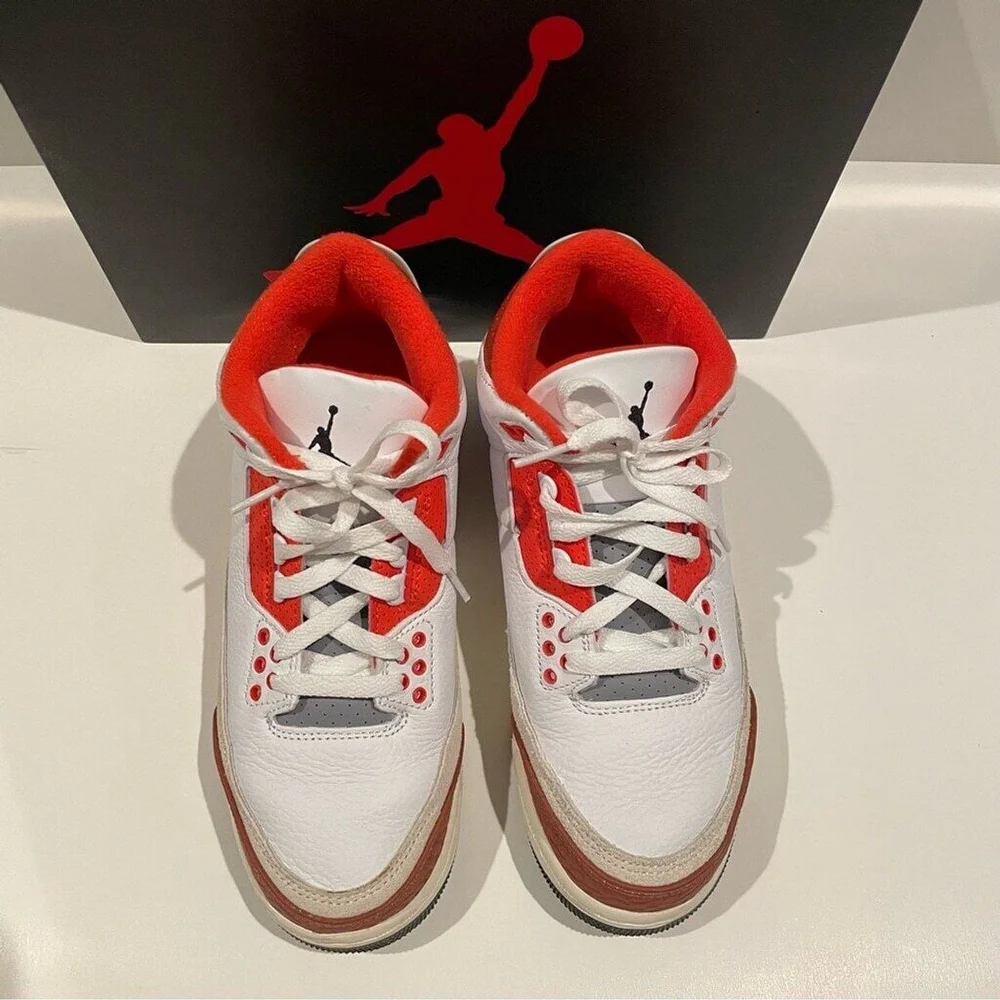 Nike Air Jordan 3 Retro SE Dunk on Mars (GS) DV7028-108 White/Orange SZ 7Y